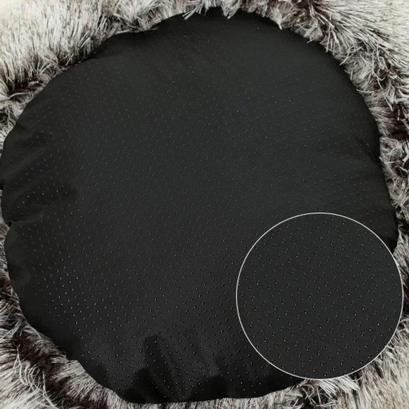 2 in 1 Winter Soft Plush Pet Bed with Cover Round Cat Bed Pet Mattress Warm Cat Dog Sleeping Nest Cave for Small Dogs Kitten