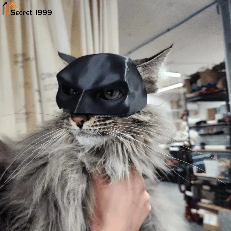 Halloween Black Bat Cat Avenger Mask Cosplay Hat Cat Funny Toys Cool  Superhero Cat Masks Pet Supplies Photos Props