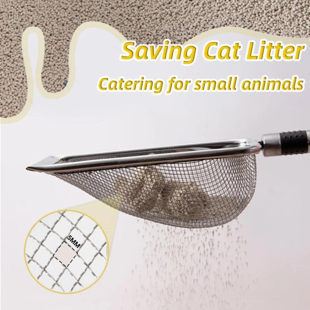 Durable Metal Cat Litter Scoop, Aluminum Alloy with Steel Handle