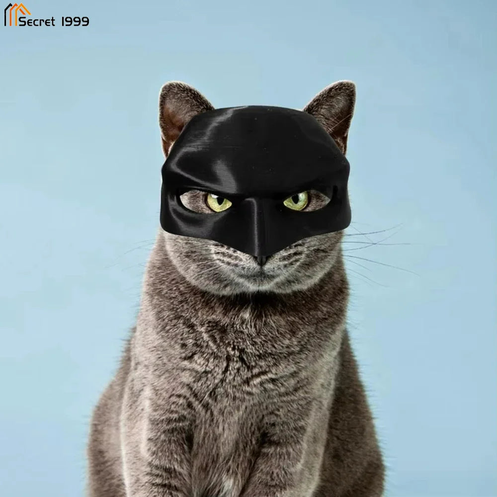 Halloween Black Bat Cat Avenger Mask Cosplay Hat Cat Funny Toys Cool  Superhero Cat Masks Pet Supplies Photos Props