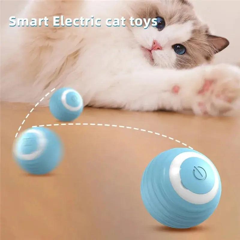 Smart Interactive Rolling Ball - The Purrfect Exercise Toy for Playful Cats! 🐱