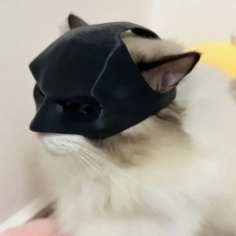 Halloween Black Bat Cat Avenger Mask Cosplay Hat Cat Funny Toys Cool  Superhero Cat Masks Pet Supplies Photos Props