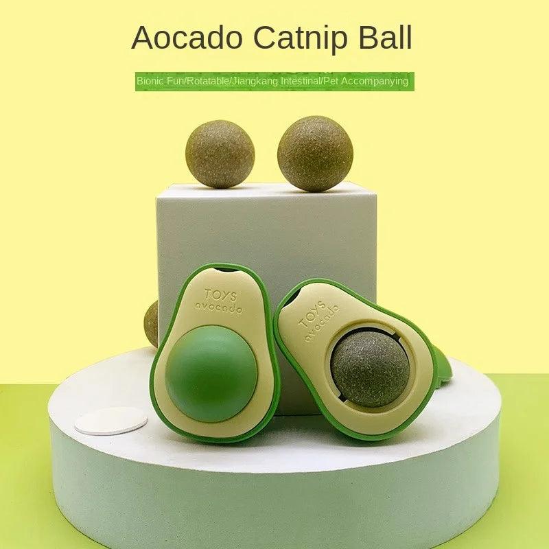 1PC cat mint avocado toy, insect gall fruit cat toy, self fun and relieve boredom, calm cat emotions