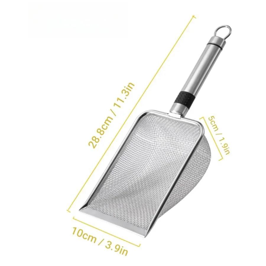 Durable Metal Cat Litter Scoop, Aluminum Alloy with Steel Handle