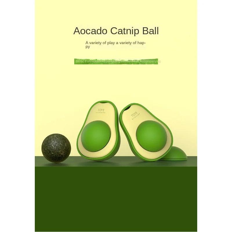 1PC cat mint avocado toy, insect gall fruit cat toy, self fun and relieve boredom, calm cat emotions