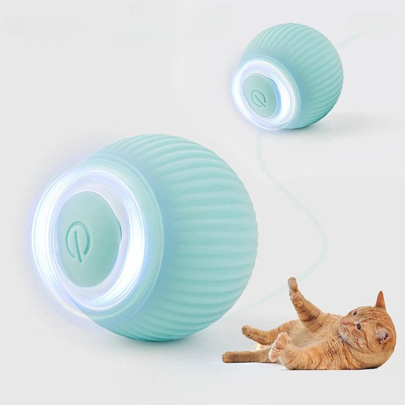 Smart Interactive Rolling Ball - The Purrfect Exercise Toy for Playful Cats! 🐱