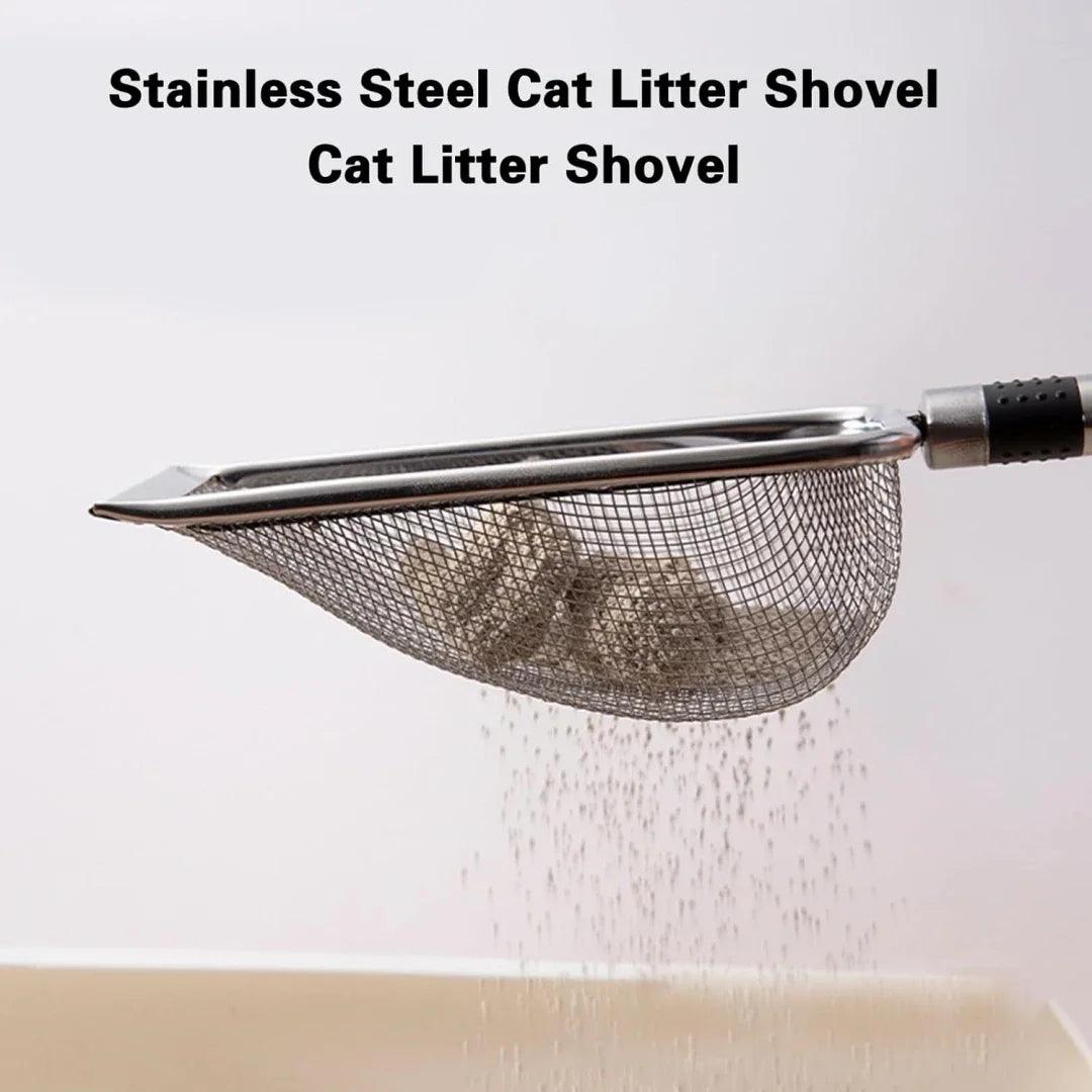 Durable Metal Cat Litter Scoop, Aluminum Alloy with Steel Handle