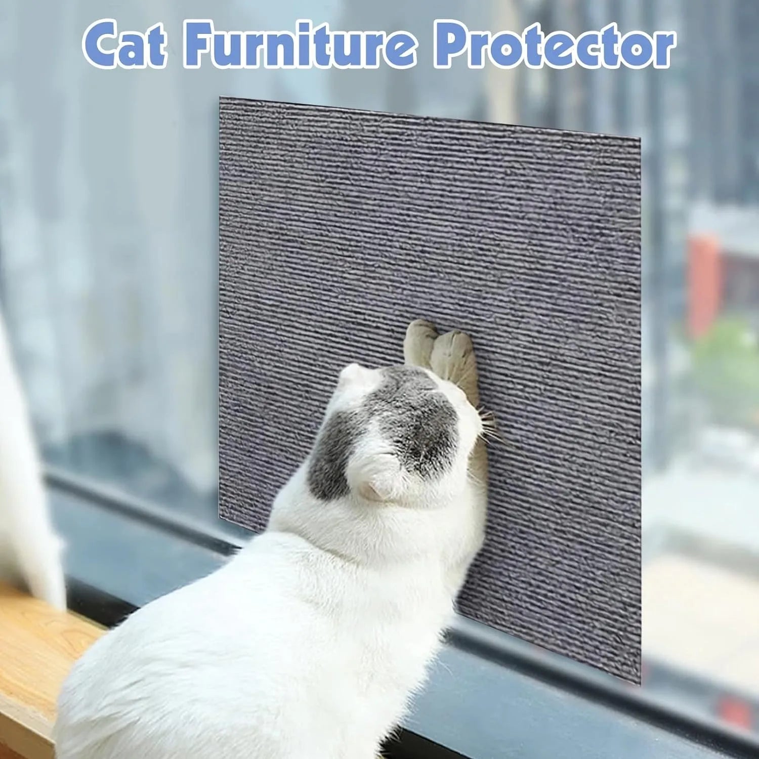 Anti Cat Scratch Mat Trimmable Self-Adhesive Carpet Mat Pad Cat Pet Scratcher Furniture Couch Corner Indoor Sofa Wall Protector