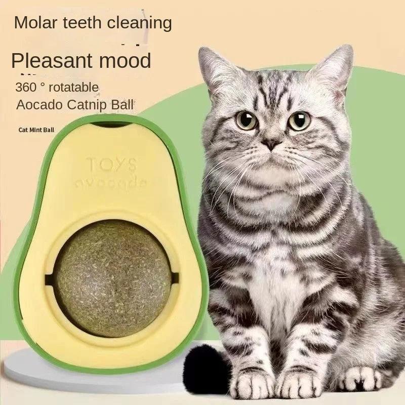 1PC cat mint avocado toy, insect gall fruit cat toy, self fun and relieve boredom, calm cat emotions